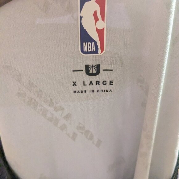 NEW Los Angeles LA Lakers NBA Authentic Tee Sleeveless Jersey Shirt Men's XL - Picture 5 of 5